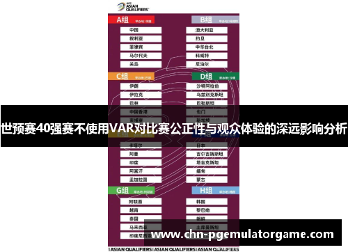 世预赛40强赛不使用VAR对比赛公正性与观众体验的深远影响分析