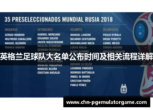 英格兰足球队大名单公布时间及相关流程详解